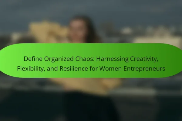 Define Organized Chaos: Harnessing Creativity, Flexibility, and Resilience for Women Entrepreneurs