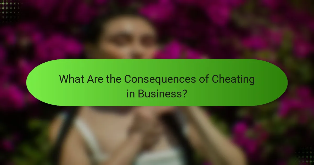 What Are the Consequences of Cheating in Business?